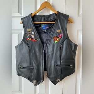 Vance Leather 2xl women’s motorcycle vest Harley Davidson Pins & Patches